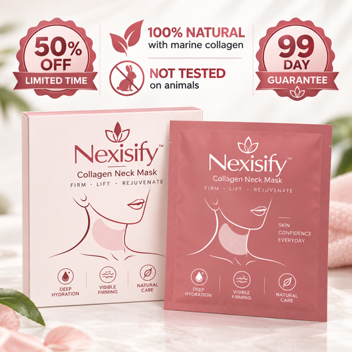 Neck Masks use Marine Bio-Collagen technology to stimulate skin regeneration and restore lost elasticity